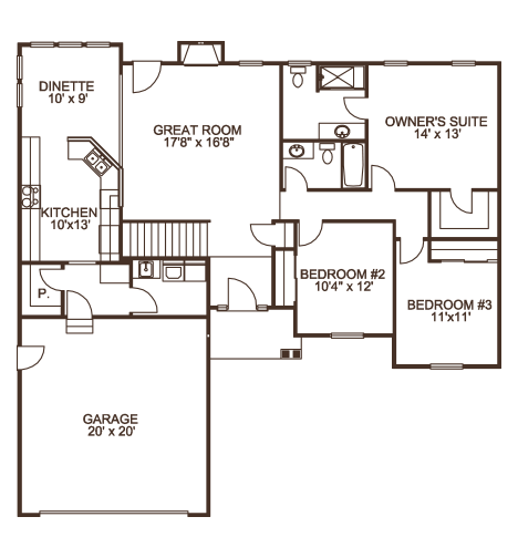 Austin Model Floorplan