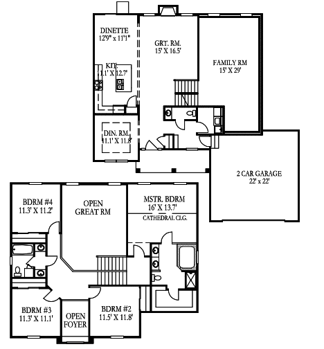 Oakland Model Floorplan